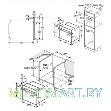 Электрический духовой шкаф MAUNFELD EOEC.566TB картинка 12